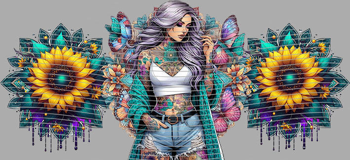 16oz Sunflower Girl-SU-240